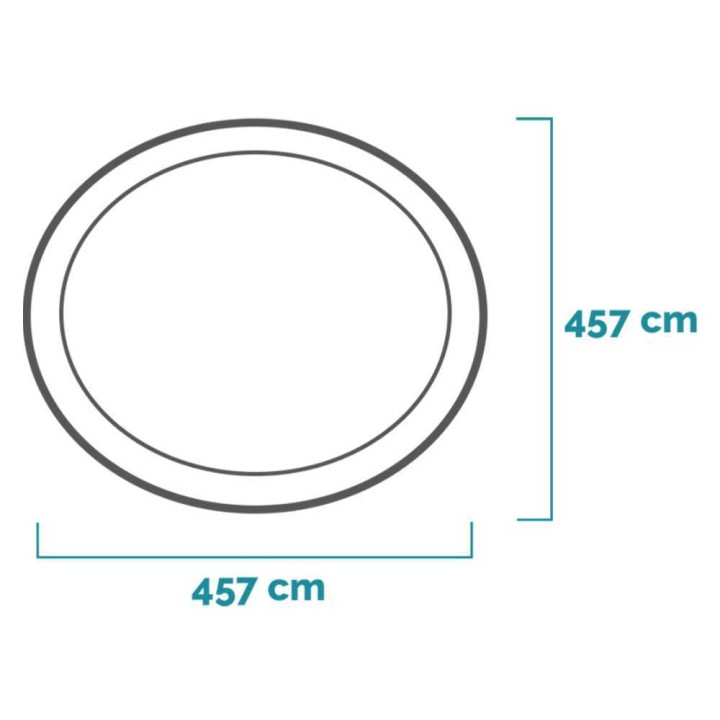 Intex Easy Set 26166NP puhallettava allas, Ø457 × 107 cm, 12 430 l