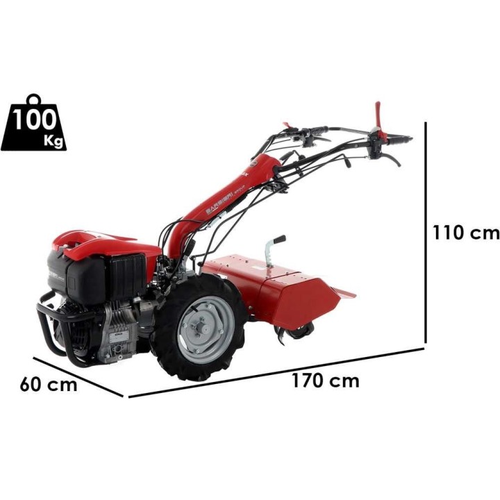 Barbieri Flex 3+2 -moottorijyrsin, Kohler KD15-350, diesel, 8,5 HP, 60 cm