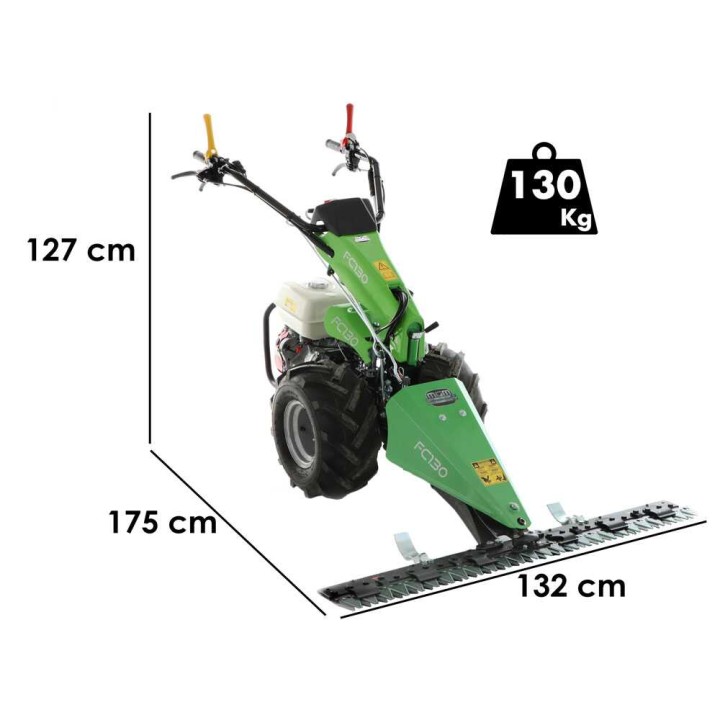 Lampacrescia MGM FC 130 motofalciatrice, Honda GX390, 130 cm