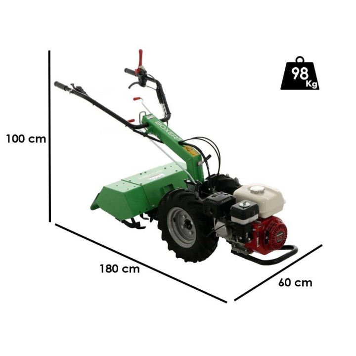 Lampacrescia MGM Boxer Light -motokultivaattori, Honda GX200, 7 HP, 60 cm