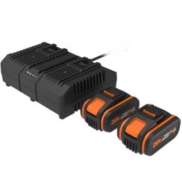 Worx WA3611 akku ja laturisarja 2 20 V 4 0 Ah kaksipaikkainen 4 A n pikalaturi