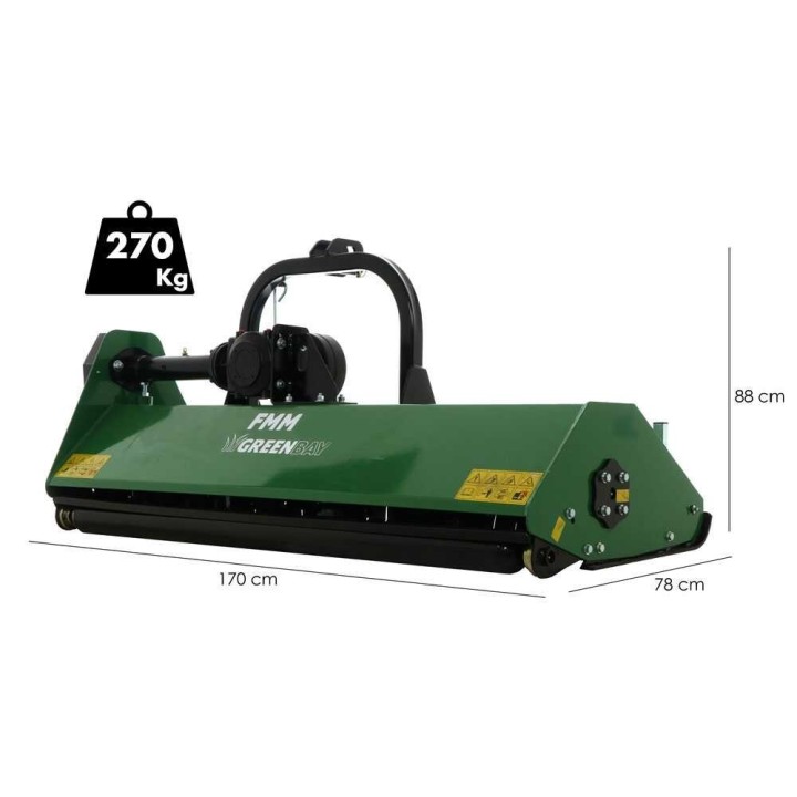 Greenbay FMM 155 traktorimurskain, 152 cm, 35–40 HP