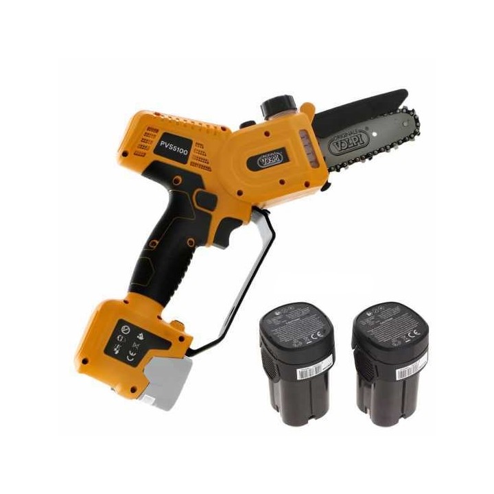 Volpi Predator PVS5100 akkukäyttöinen oksasaha 350 W 2 14 4 V 2 5 Ah