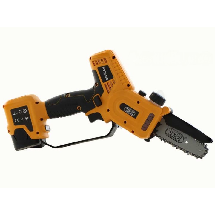 Volpi Predator PVS5100 akkukäyttöinen oksasaha, 350 W, 2 × 14,4 V 2,5 Ah