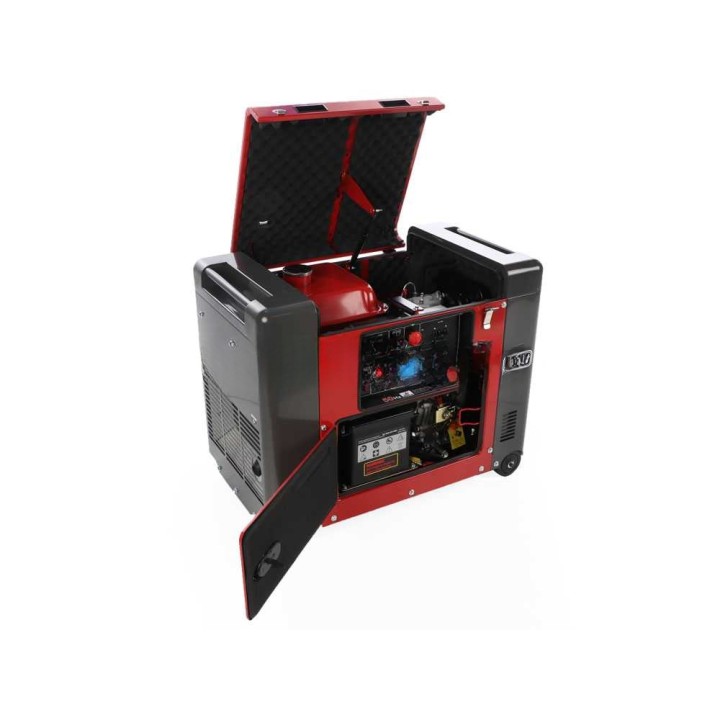GeoTech Pro DGP8000SE-3 dieselgeneraattori, 6 kW, kolmivaihe, AVR ja ATS