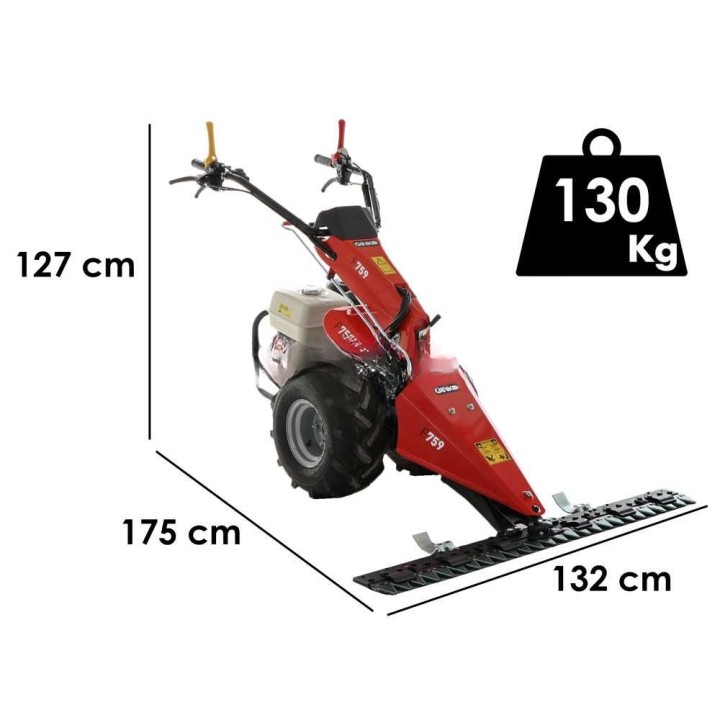 Ginko MGM FC 759 itsevetävä niittokone, Honda GX390, 13 HP, 130 cm