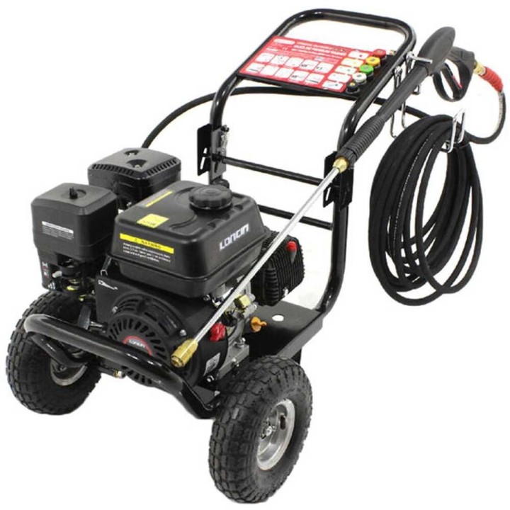 GeoTech Pro PWP 12 205 ZW bensiinikäyttöinen painepesuri 206 bar Loncin 196 cm