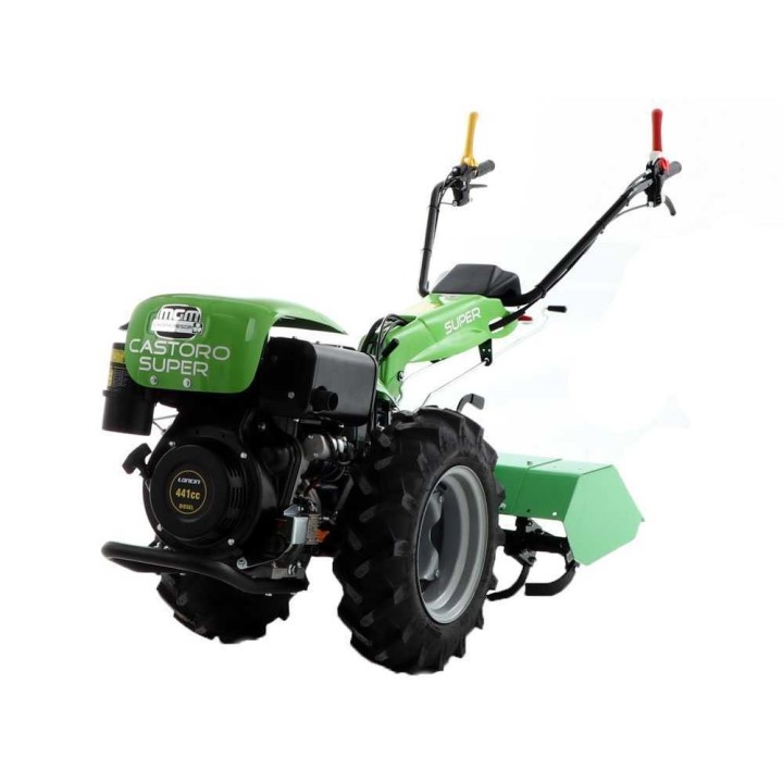 Castoro Super motokultivaattori, Loncin D440F diesel, 11 HP, sähkökäynnistys, 80 cm