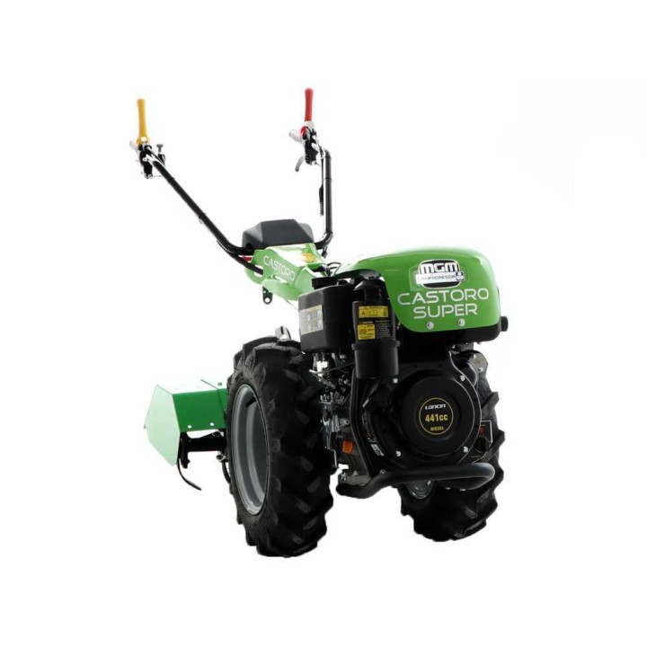 Castoro Super motokultivaattori, Loncin D440F diesel, 11 HP, sähkökäynnistys, 80 cm