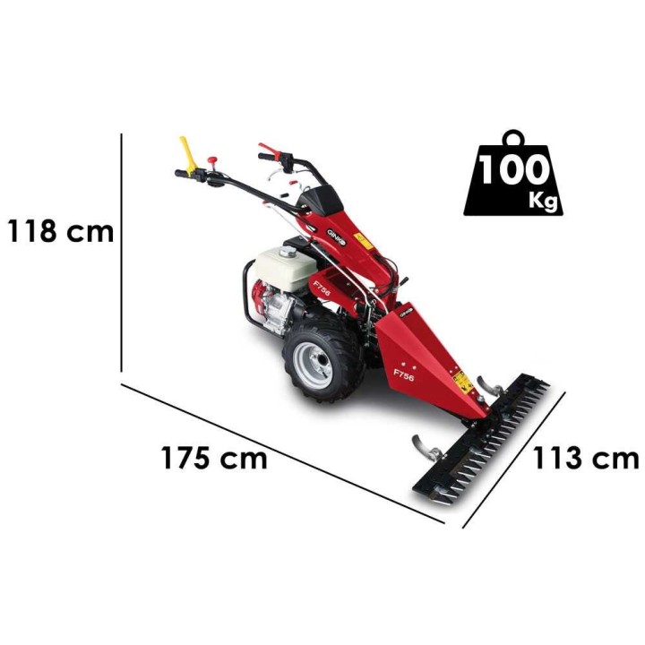 Ginko MGM FC 756 motofalciatrice, Honda GX270, 110 cm, 8,5 HP