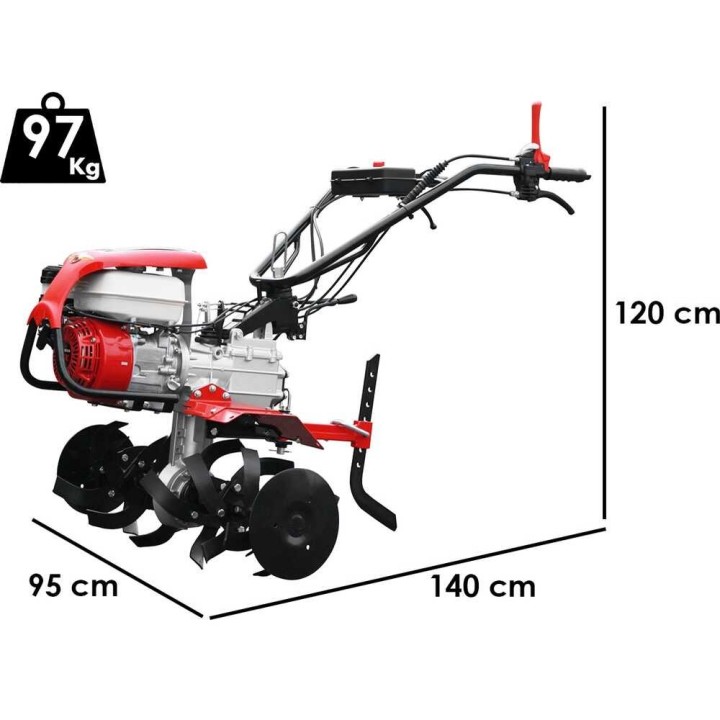 Barbieri B/100NT bensiinijyrsin, Honda GX200, 6,5 HP, 85 cm, 3 + 1 vaihdetta