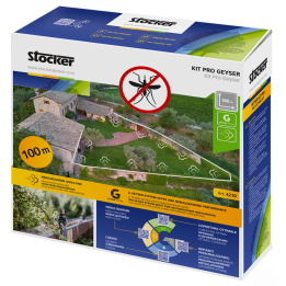 Stocker Kit Pro Geyser lisävarustesarja sumuttimille 100 m letkua ja 40 suutinta