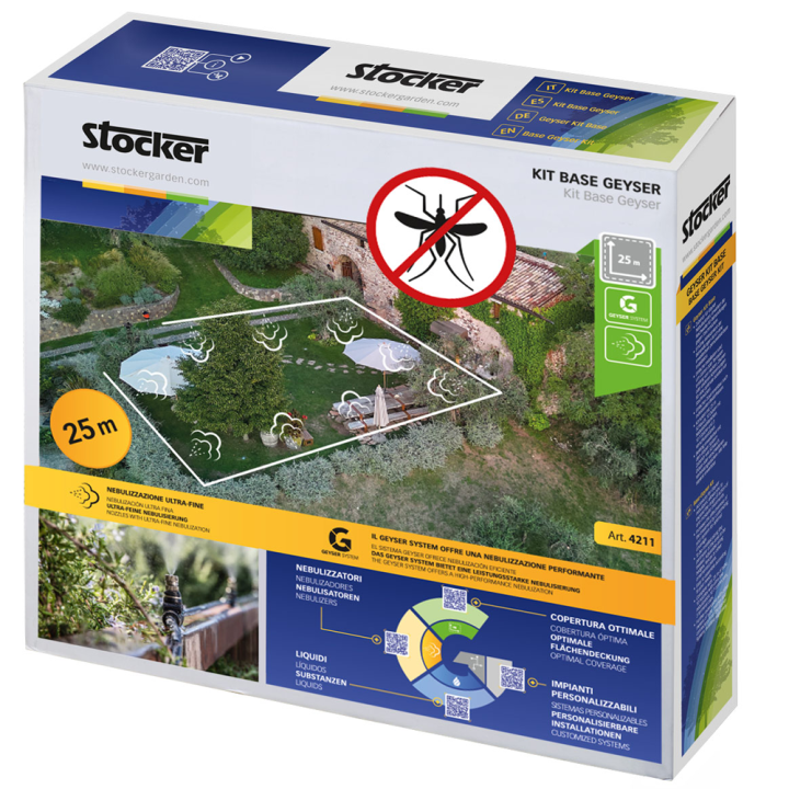 Kit Base Geyser lisävarustesarja Stocker Geyser sumuttimiin 25 m