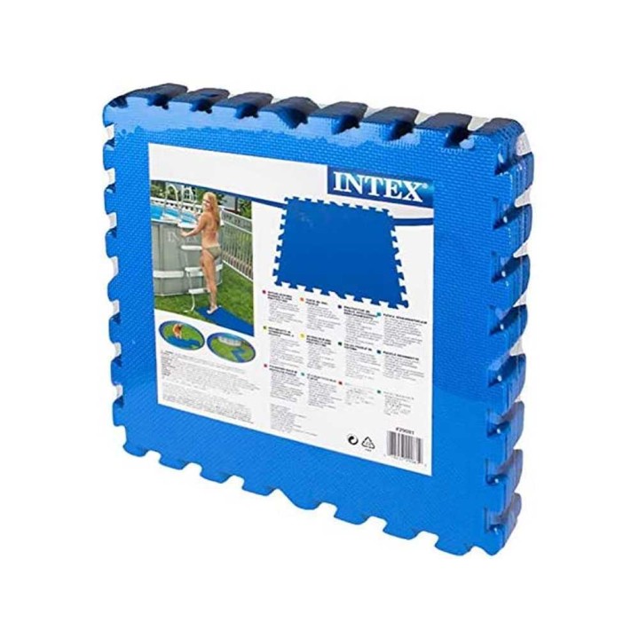 Intex 29081 liukumista estävät suojalaatat, 8 kpl, sininen, 50 × 50 cm