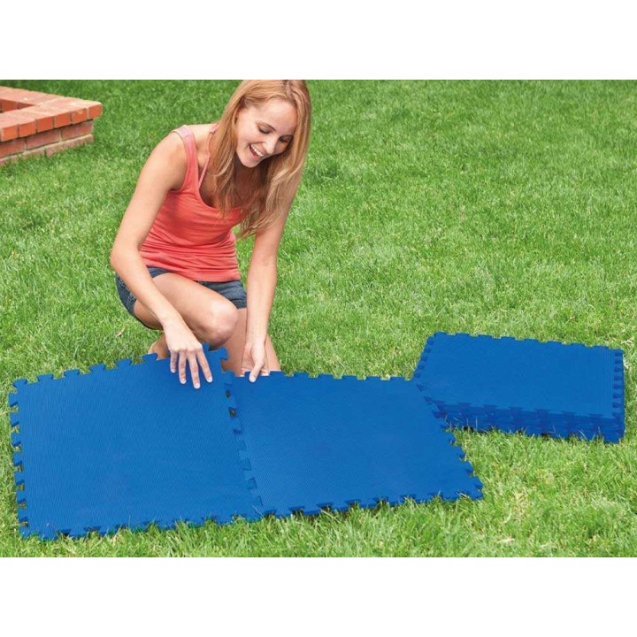 Intex 29081 liukumista estävät suojalaatat, 8 kpl, sininen, 50 × 50 cm