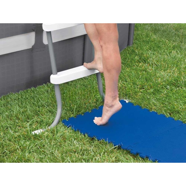 Intex 29081 liukumista estävät suojalaatat, 8 kpl, sininen, 50 × 50 cm