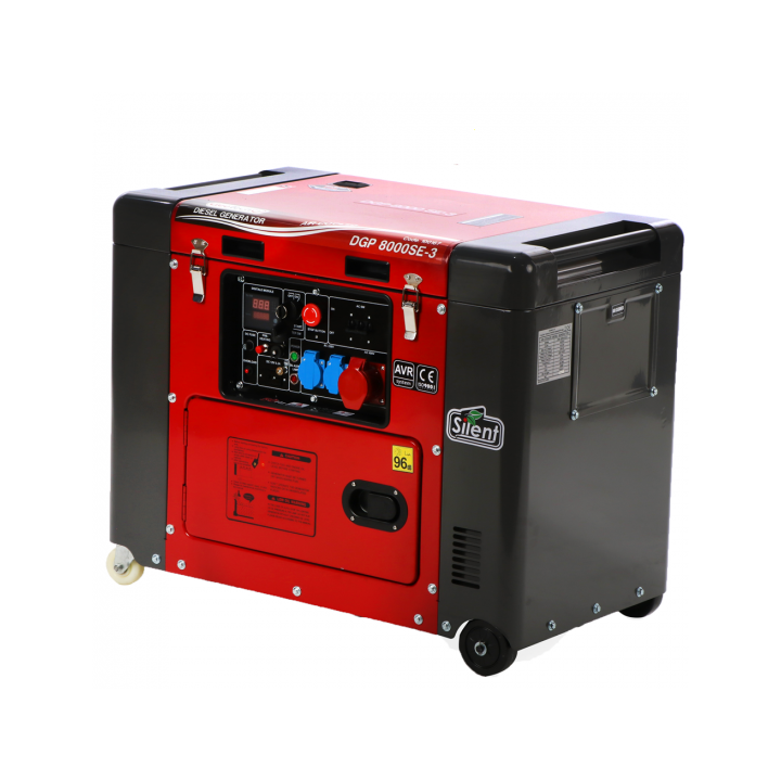 GeoTech Pro DGP8000SE 3 dieselaggregaatti kolmivaihe 6 kW AVR 5 5 kW jatkuva teho