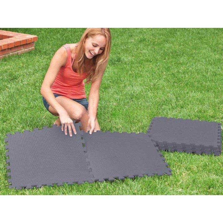 Intex 29084 liukuestelaatat uima-altaalle, harmaa, 8 kpl, 50 × 50 cm