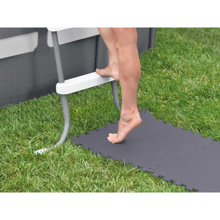 Intex 29084 liukuestelaatat uima-altaalle, harmaa, 8 kpl, 50 × 50 cm