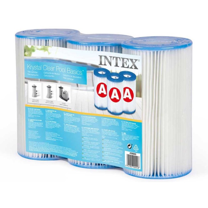 Intex 29003 mallin A suodatinpatruuna, 3 kpl