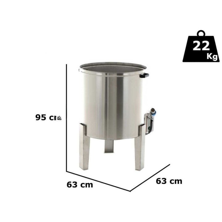 Dominion DIT 140 L kasteluallas siipikarjalle, 140 l, 4 000 W, 220 V
