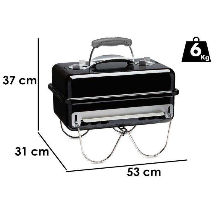 Weber Go-Anywhere kannettava hiiligrilli, 42 × 26 cm