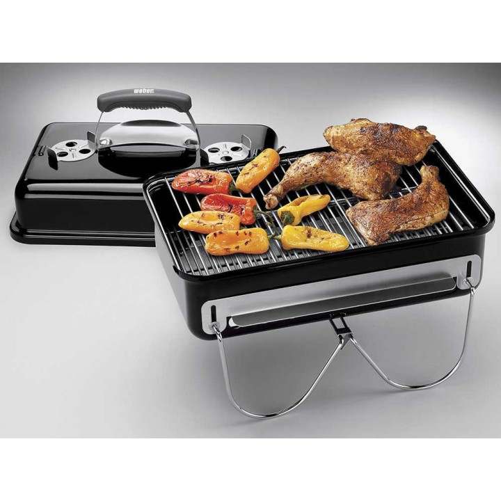 Weber Go-Anywhere kannettava hiiligrilli, 42 × 26 cm