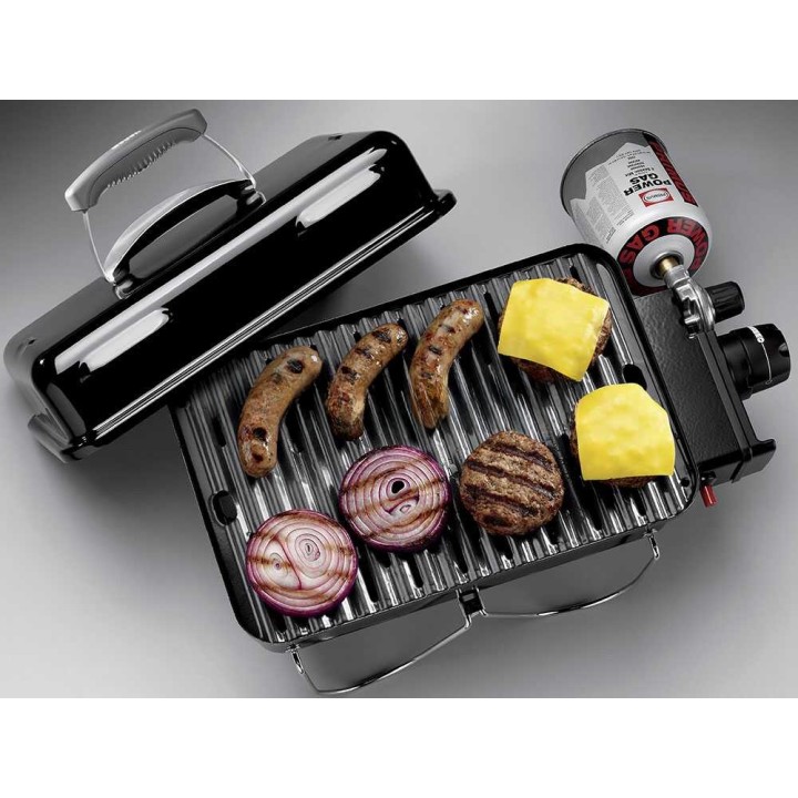 Weber Go-Anywhere kaasugrilli, 2,1 kW, emaloitu teräs, 41 × 25 cm
