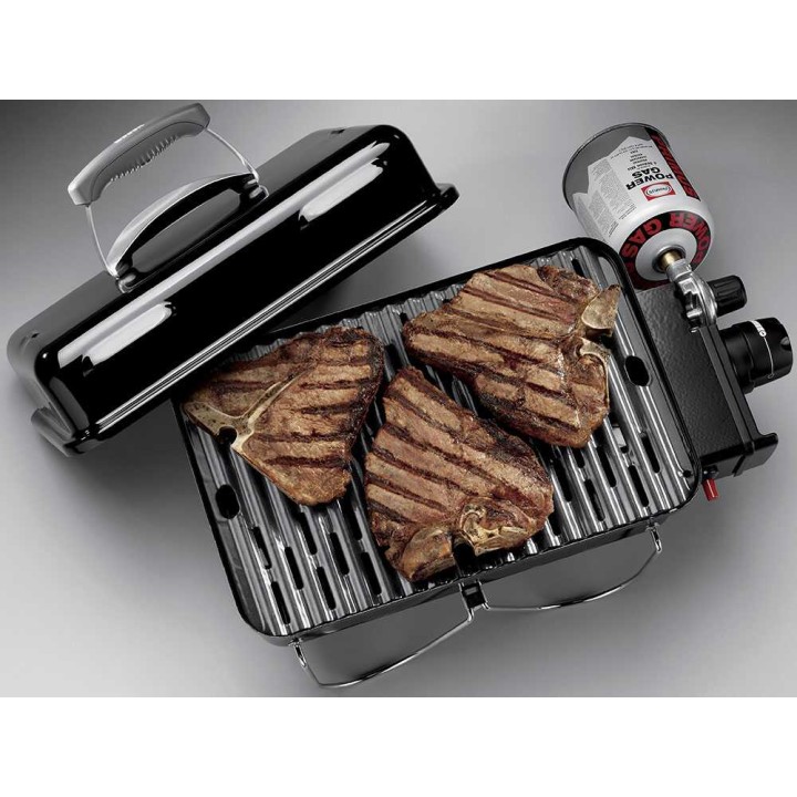 Weber Go-Anywhere kaasugrilli, 2,1 kW, emaloitu teräs, 41 × 25 cm