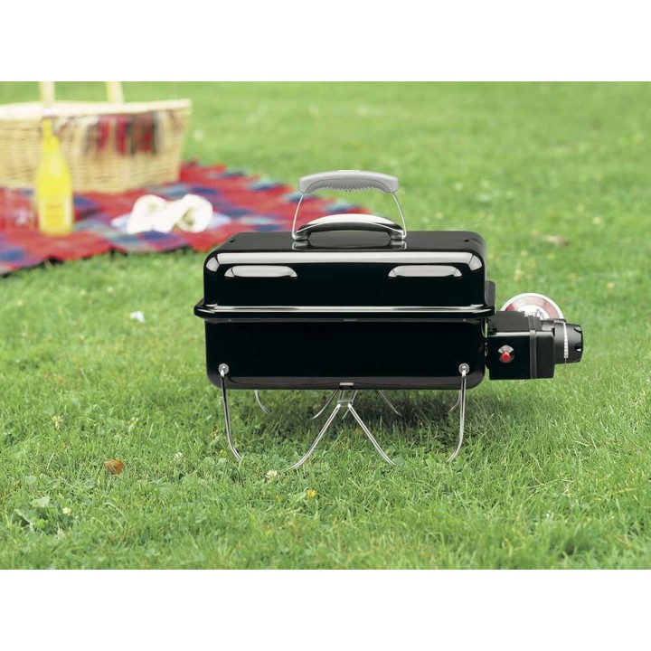 Weber Go-Anywhere kaasugrilli, 2,1 kW, emaloitu teräs, 41 × 25 cm