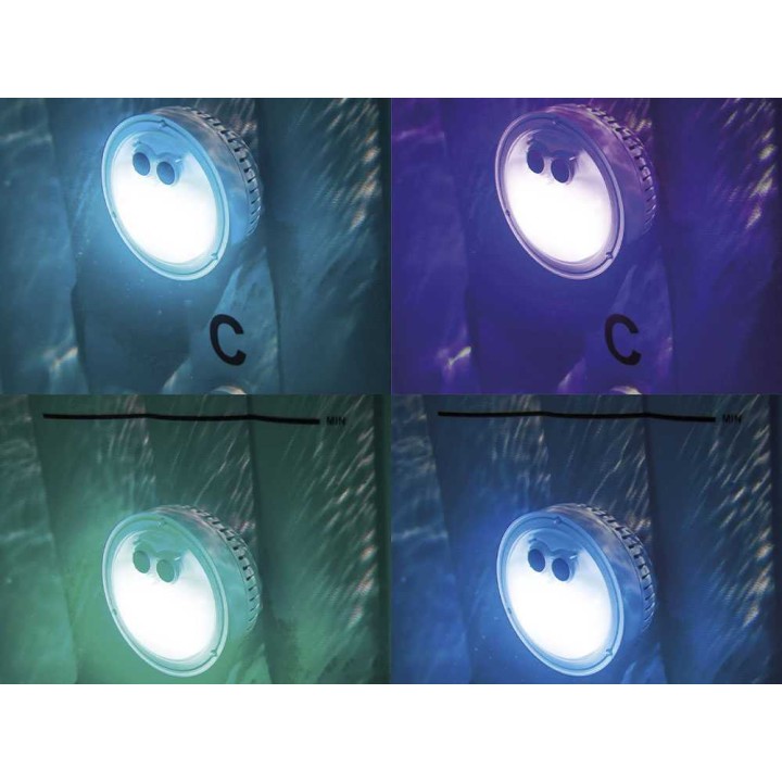 Intex 28503 monivärinen LED-valo kylpylään, 5 väriä, 2 valaistustilaa