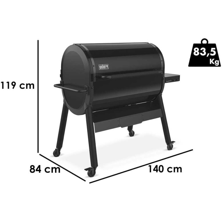 Weber Smoke Fire EPX6 -pellettigrilli, 4 095 cm², Wi-Fi