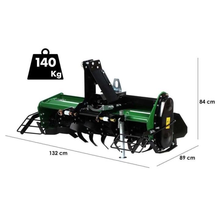 GreenBay TL 115 -jyrsin traktoriin, 110 cm työleveys, kiinteä kiinnitys