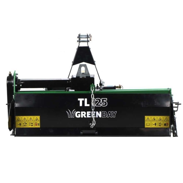 GreenBay TL 125 traktorijyrsin, 120 cm, kiinteä kolmipistekiinnitys