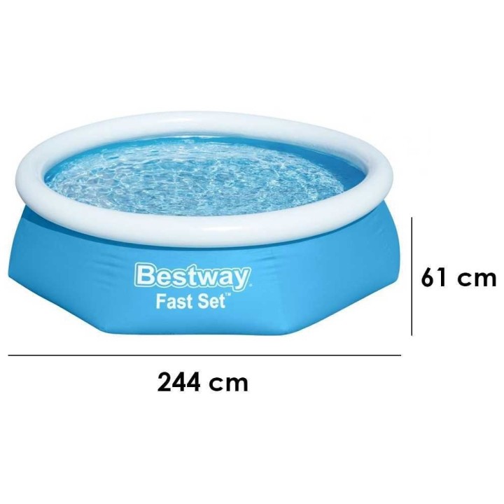 Bestway Fast Set 57450 puhallettava allas, 244 × 61 cm, 1 880 l