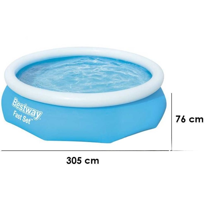 Bestway Fast Set 57270 puhallettava allas, Ø305 × 76 cm, 3 800 l, suodatinpumppu