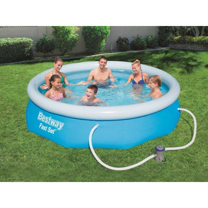 Bestway Fast Set 57270 puhallettava allas, Ø305 × 76 cm, 3 800 l, suodatinpumppu