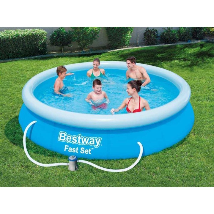 Bestway Fast Set 57274 puhallettava allas, 366 × 76 cm, suodatinpumppu 16 W
