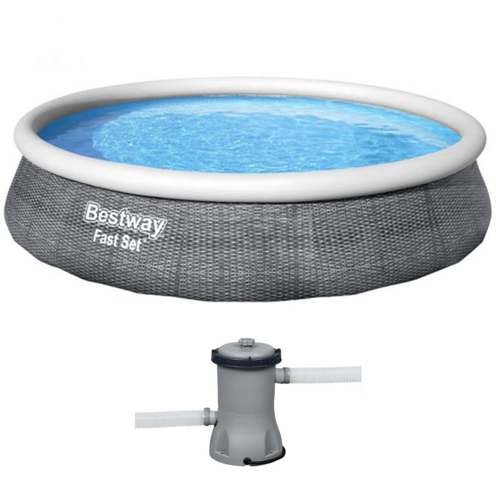 Bestway Fast Set 57376 puhallettava uima allas 396 84 cm suodatinpumppu 29 W