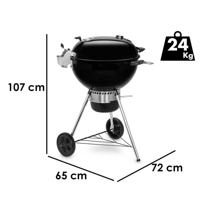 Weber Master Touch Premium SE E-5775 BLK hiiligrilli, Ø 57 cm, 2 550 cm²