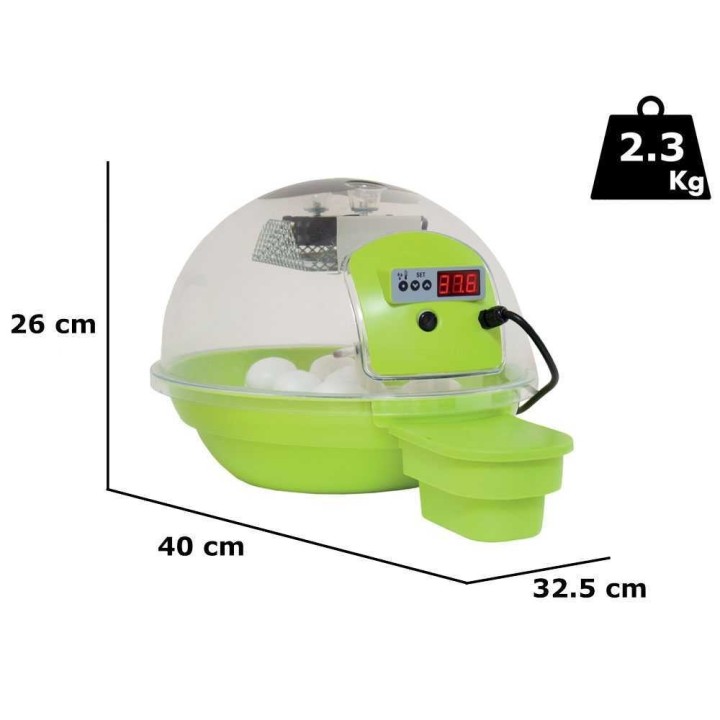 FIEM Smart digitale 24 verde automaattinen hautomakone, 24 munaa, 90 W, 230 V