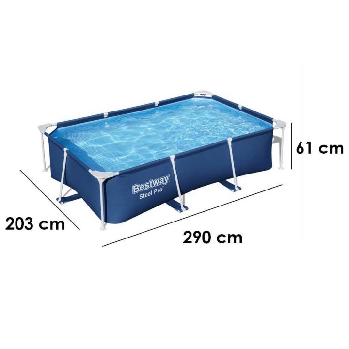 Bestway Steel Pro 56403 allas, 2 300 l, 259 × 170 × 61 cm