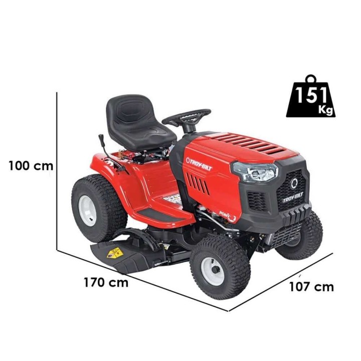 Troy-Bilt Pony 92T-S ajoleikkuri, 439 cm³, 92 cm, Transmatic