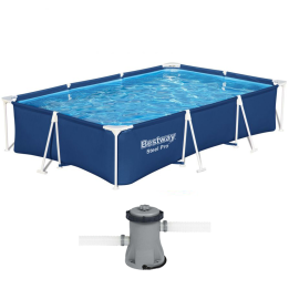 Bestway Steel Pro 56411 allas 300 201 66 cm 3 300 l suodatinpumppu 16 W