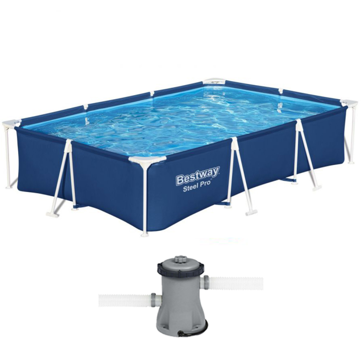 Bestway Steel Pro 56411 allas 300 201 66 cm 3 300 l suodatinpumppu 16 W