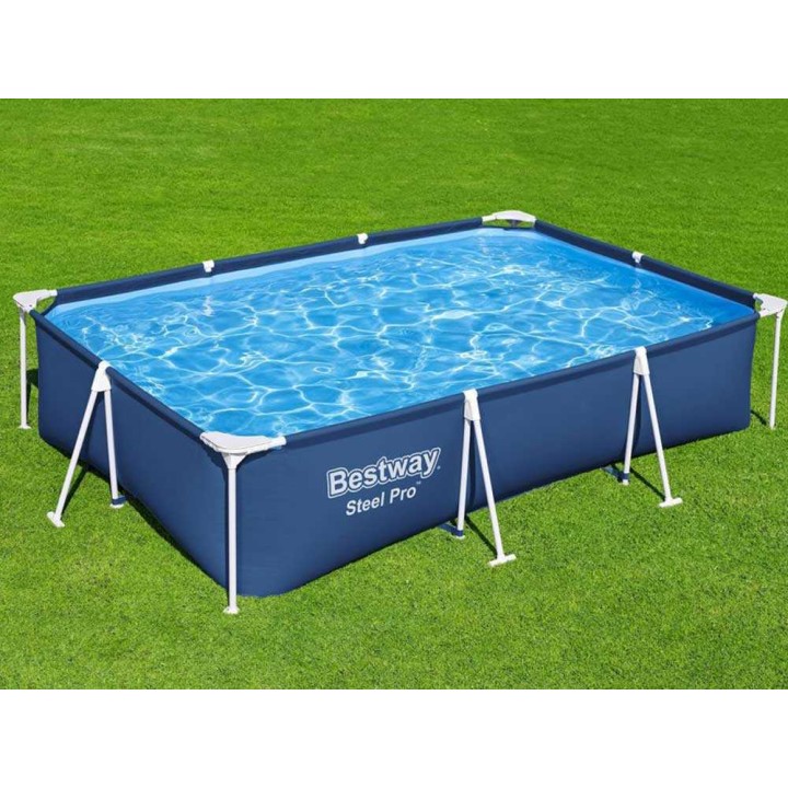 Bestway Steel Pro 56411 allas, 300 × 201 × 66 cm, 3 300 l, suodatinpumppu 16 W