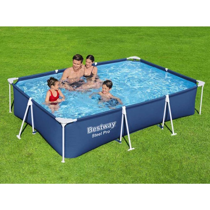 Bestway Steel Pro 56411 allas, 300 × 201 × 66 cm, 3 300 l, suodatinpumppu 16 W