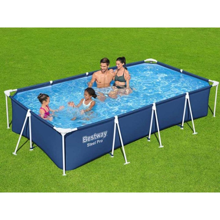 Bestway Steel Pro 56424 allas, 400 × 211 × 81 cm, 5 700 l, suodatinpumppu
