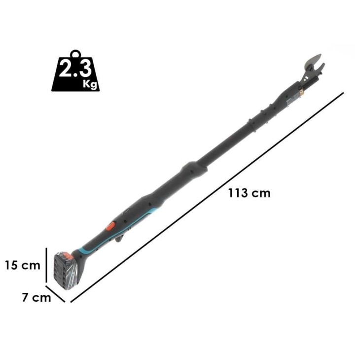 Gardena EasyCut 110/18V P4A oksasakset, 18 V, 2 Ah, kiinteä varsi