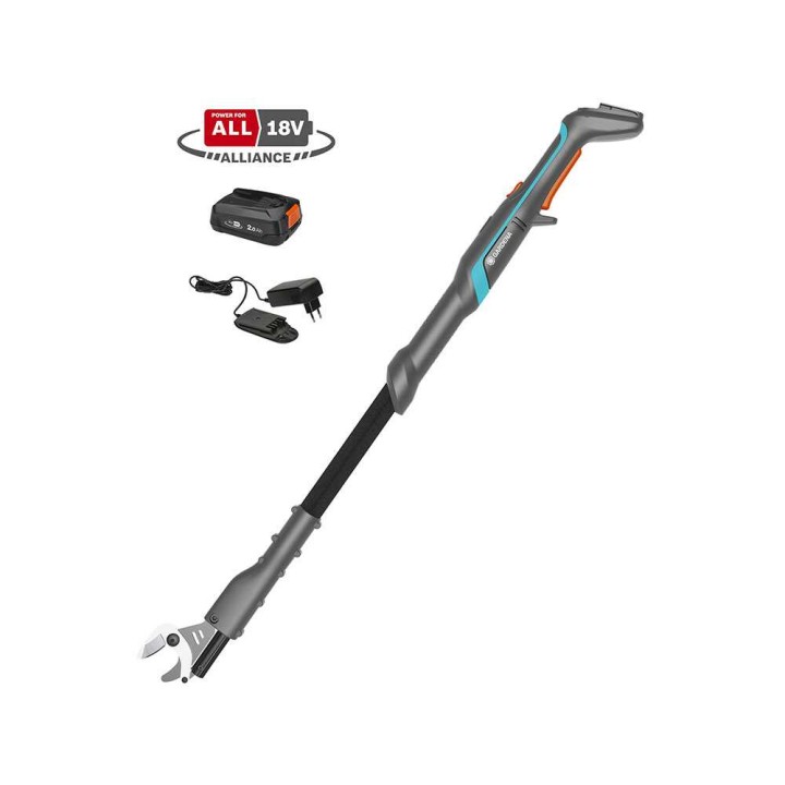 Gardena EasyCut 110/18V P4A oksasakset, 18 V, 2 Ah, kiinteä varsi
